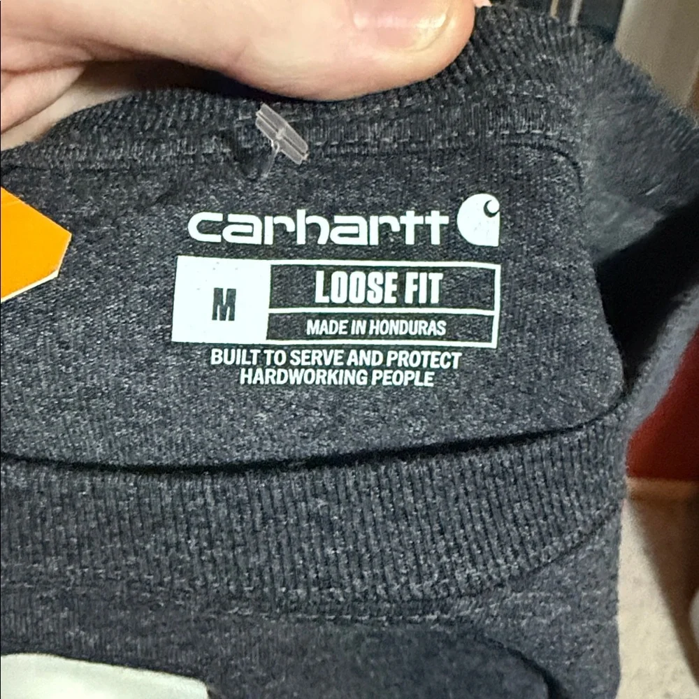 Carhartt Black and Cream Texas Long Sleeve Tee nwt sz M - Picture 4 of 5